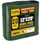 Core Tarps Heavy Duty Tarp, 25 ft L x 0.5 mm H x 12 ft W, 20 Mil, Green/Black, Polyethylene CT-703-12X25 - alternate 1